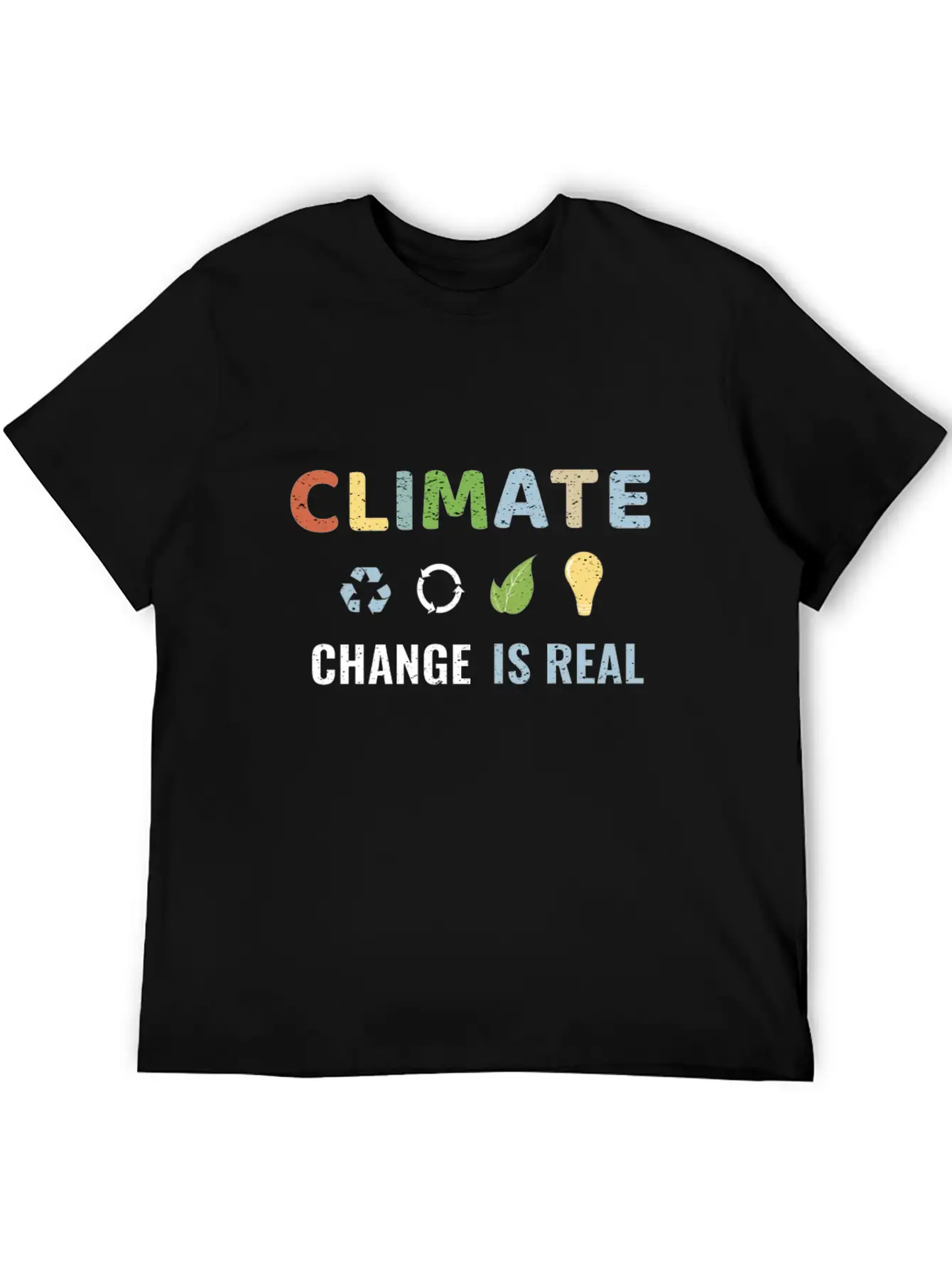 Climate Change Is Real Unisex Short Sleeve Soft Cotton T-Shirt – Casual Everyday Wear