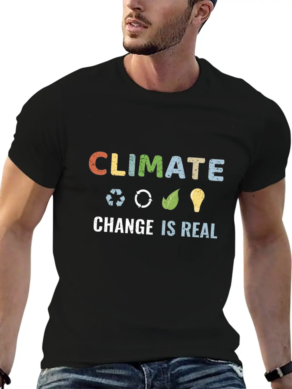 Climate Change Is Real Unisex Short Sleeve Soft Cotton T-Shirt – Casual Everyday Wear