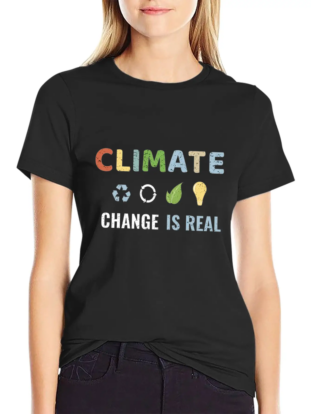 Climate Change Is Real Unisex Short Sleeve Soft Cotton T-Shirt – Casual Everyday Wear