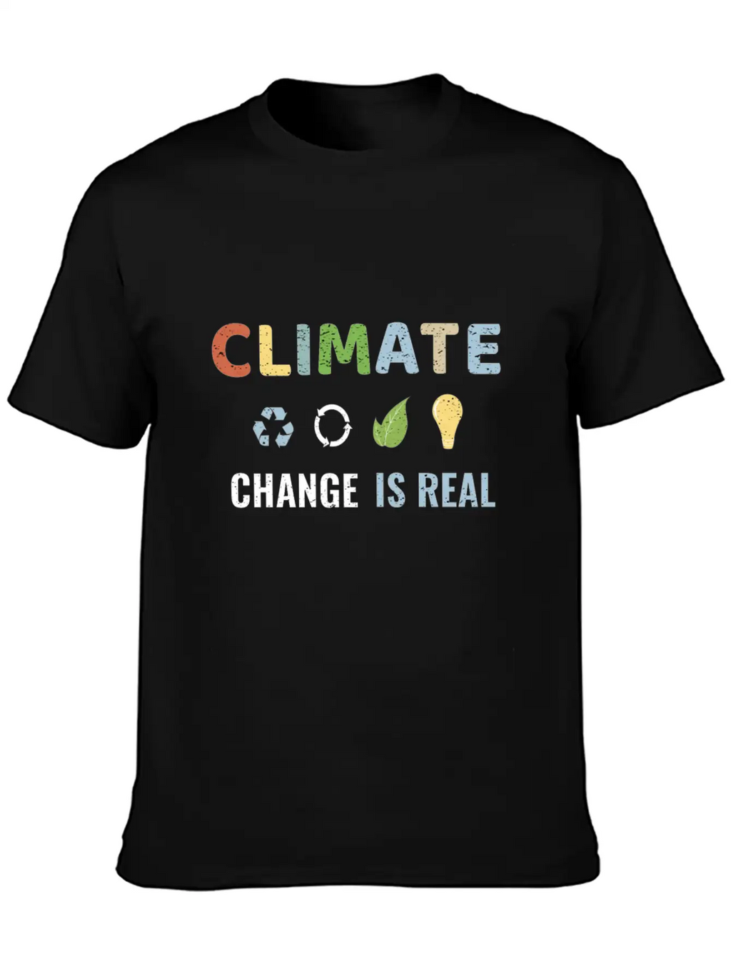 Climate Change Is Real Unisex Short Sleeve Soft Cotton T-Shirt – Casual Everyday Wear