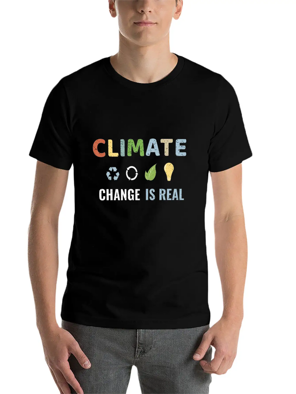 Climate Change Is Real Unisex Short Sleeve Soft Cotton T-Shirt – Casual Everyday Wear