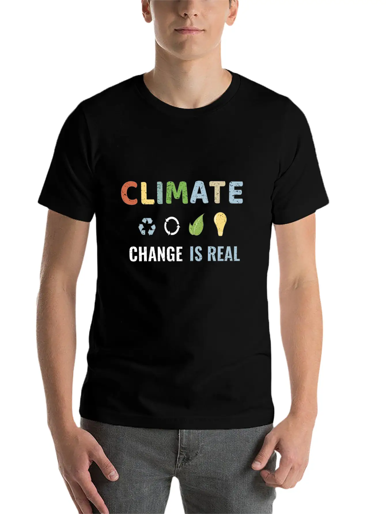 Climate Change Is Real Unisex Short Sleeve Soft Cotton T-Shirt – Casual Everyday Wear