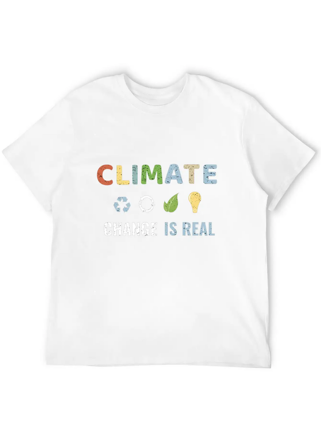Climate Change Is Real Unisex Short Sleeve Soft Cotton T-Shirt – Casual Everyday Wear