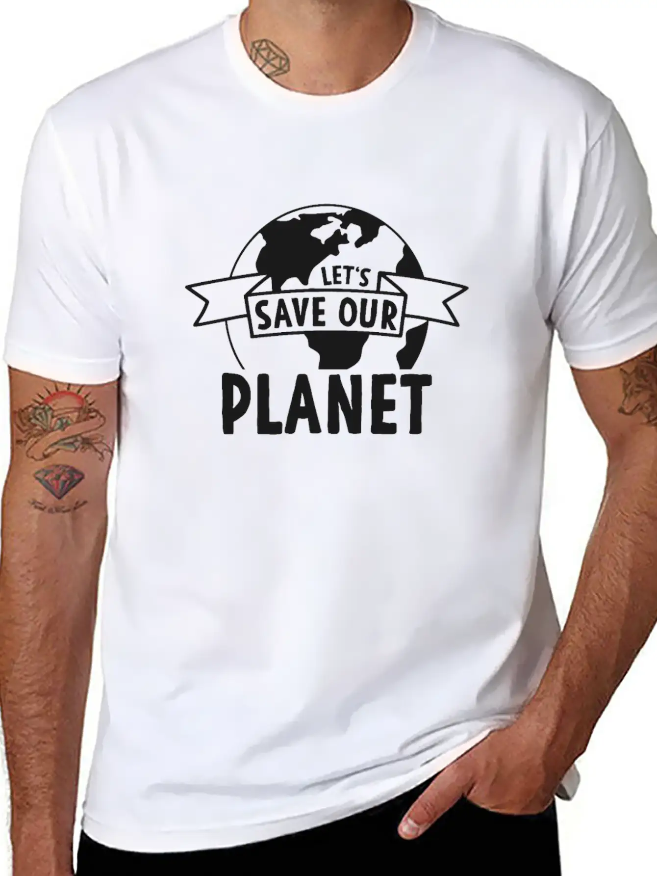 Climate Change Protection Classic Fit Graphic Tee For Daily Comfort – Unisex Cotton Shirt