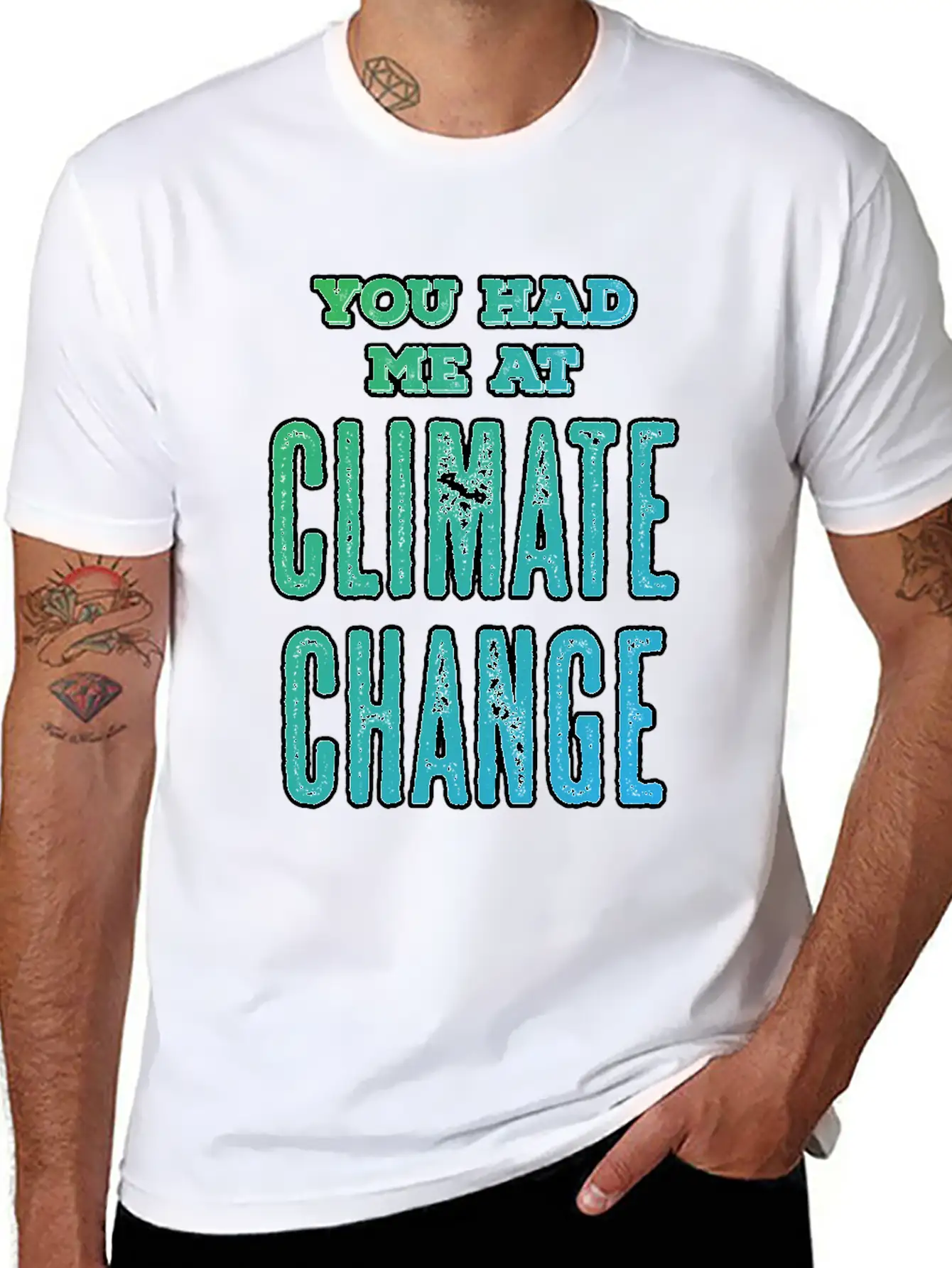 Climate Change Quote | Environmental Protection Unisex Casual T-Shirt – Clean Design For Daily Comfort