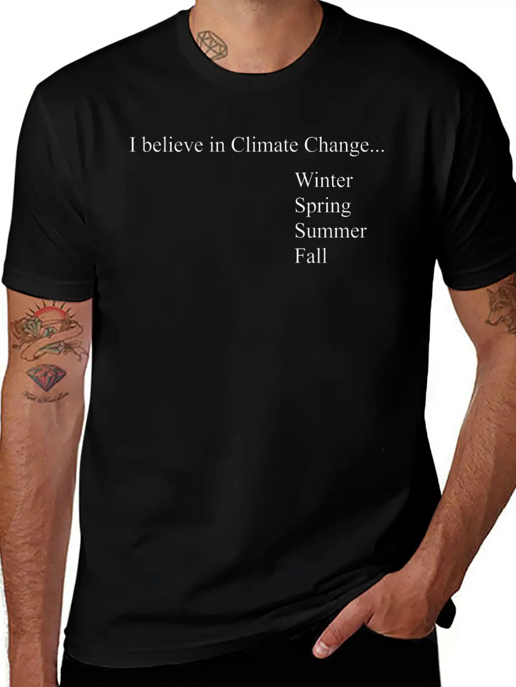 Climate Change (white) Unisex Short Sleeve Soft Cotton T-Shirt – Casual Everyday Wear