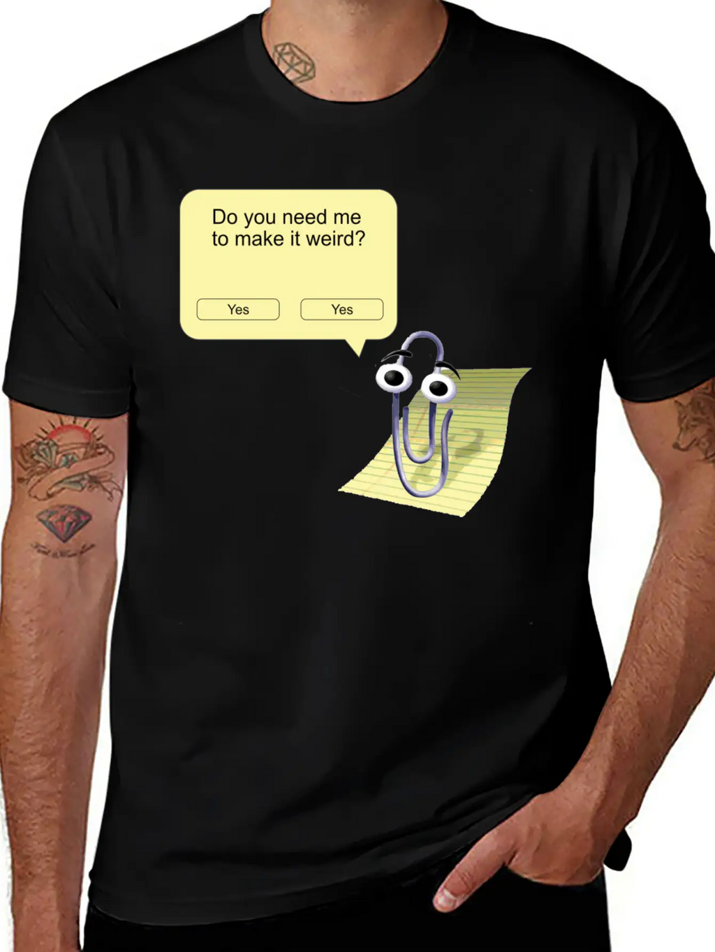 Clippy Make It Weird Classic Fit Graphic Tee For Daily Comfort – Unisex Cotton Shirt