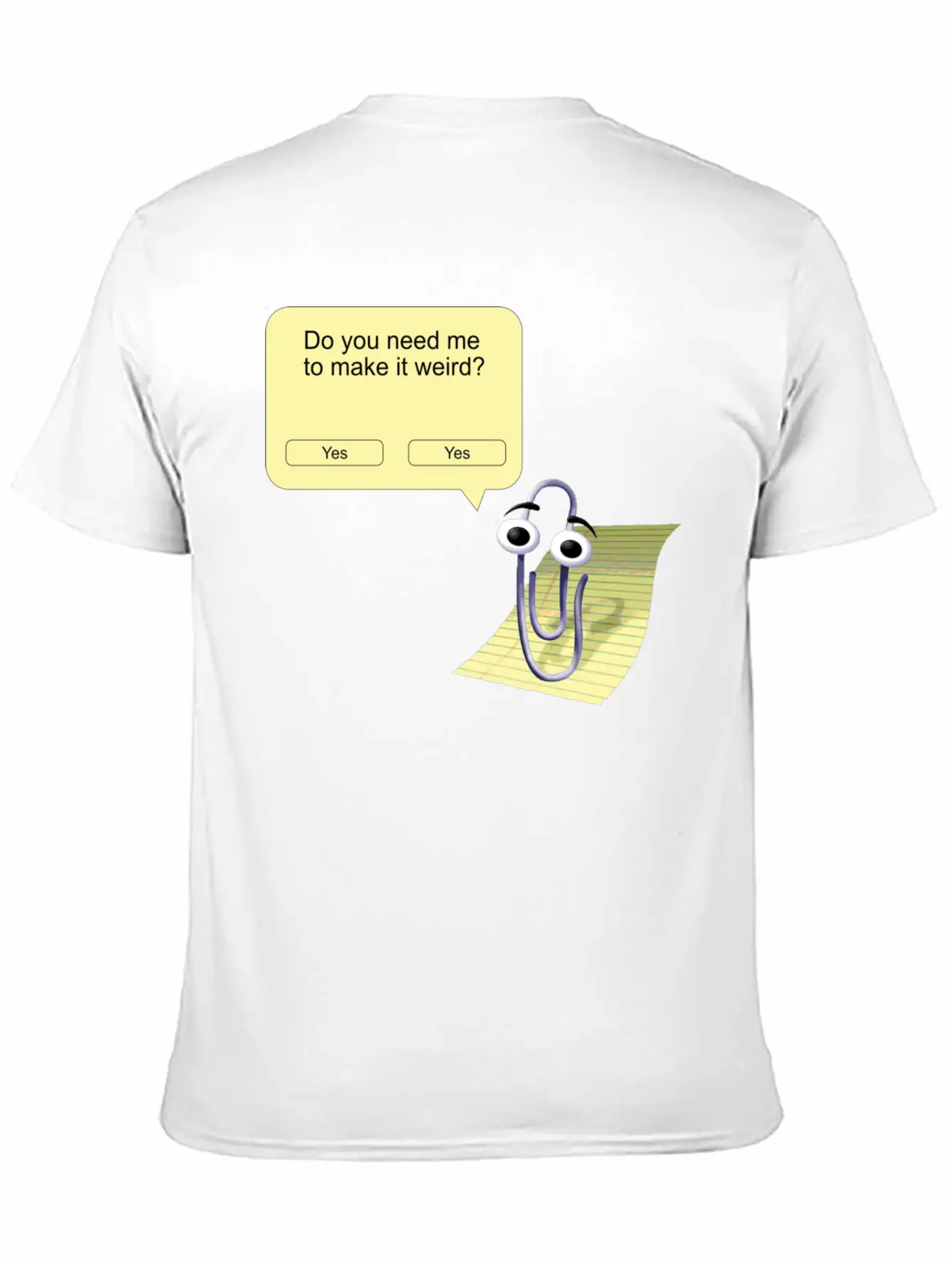 Clippy Make It Weird Classic Fit Graphic Tee For Daily Comfort – Unisex Cotton Shirt