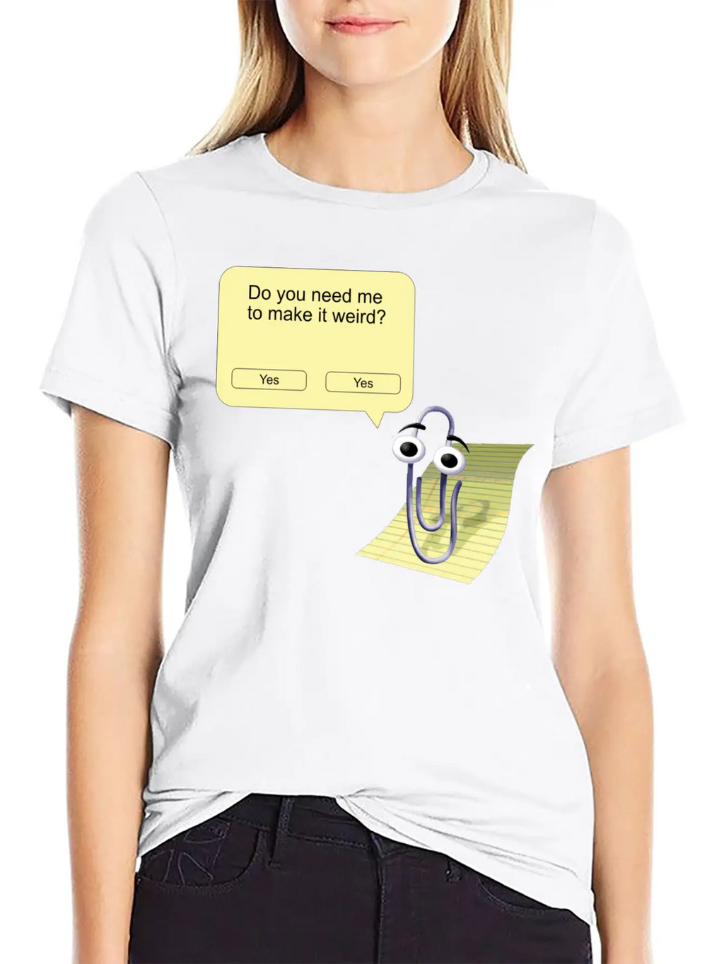 Clippy Make It Weird Classic Fit Graphic Tee For Daily Comfort – Unisex Cotton Shirt