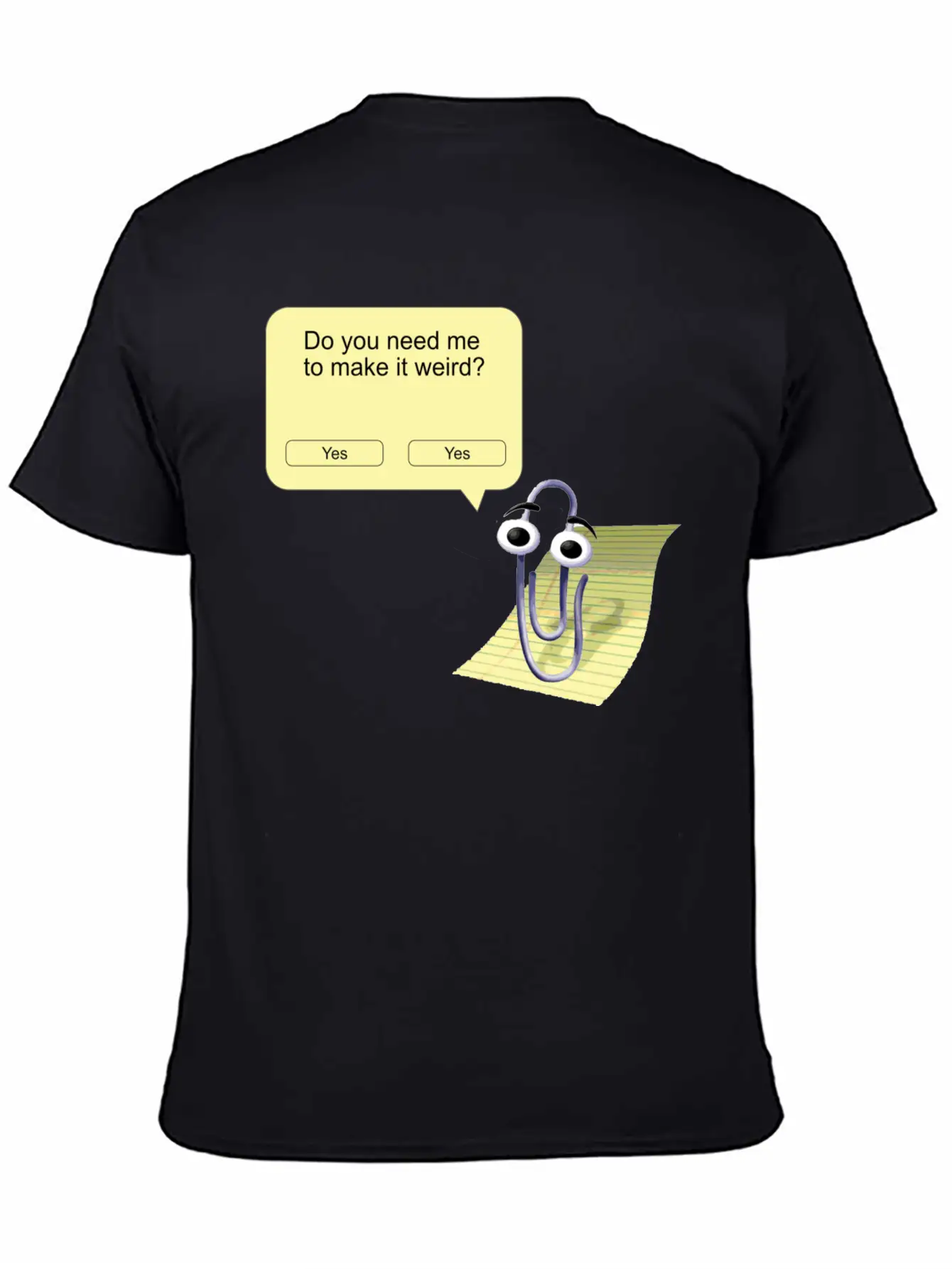 Clippy Make It Weird Classic Fit Graphic Tee For Daily Comfort – Unisex Cotton Shirt