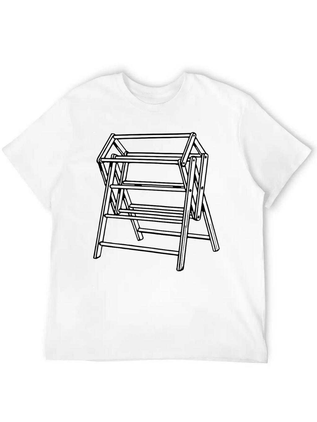Clothes Airer Unisex Casual T-Shirt – Clean Design For Daily Comfort