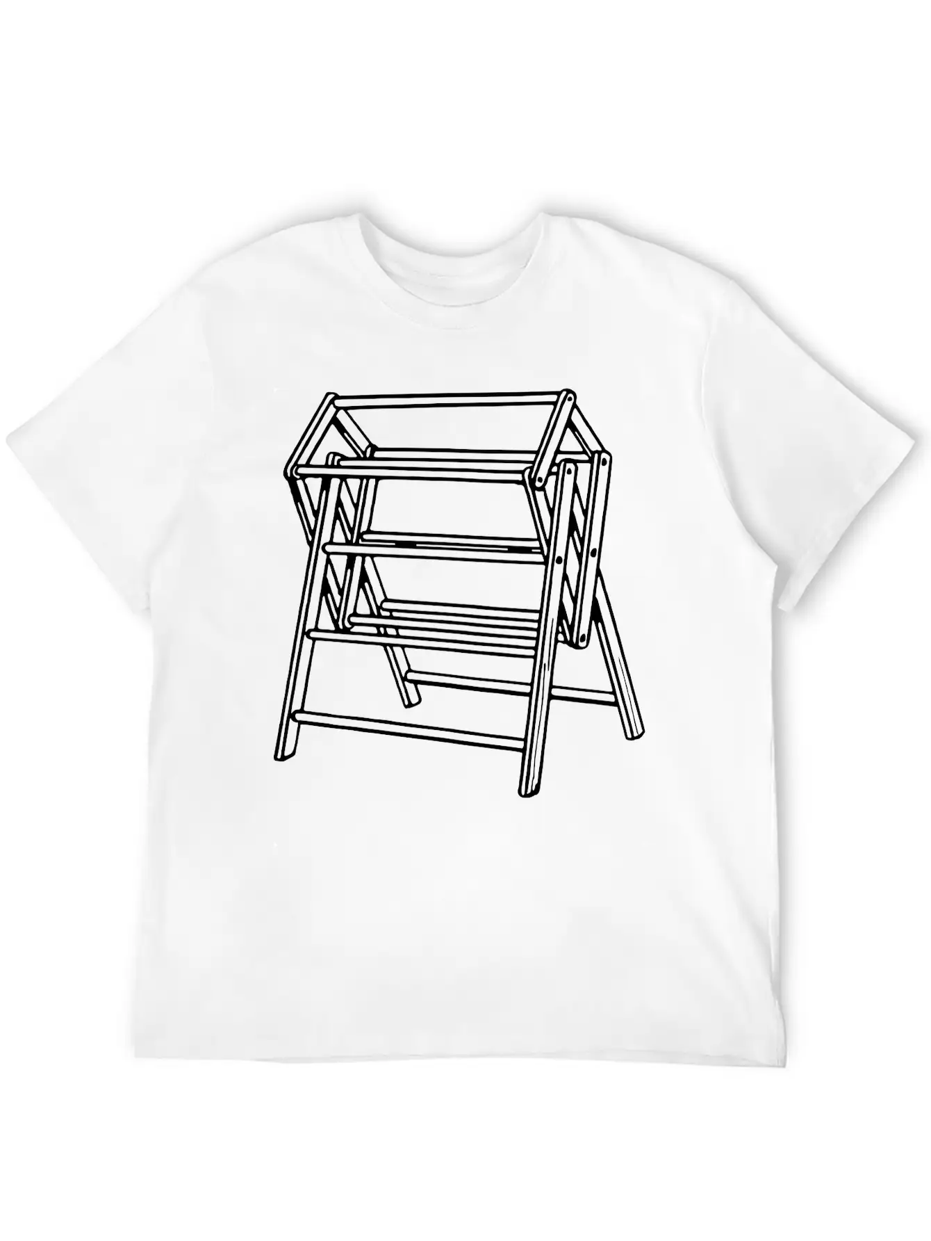 Clothes Airer Unisex Casual T-Shirt – Clean Design For Daily Comfort