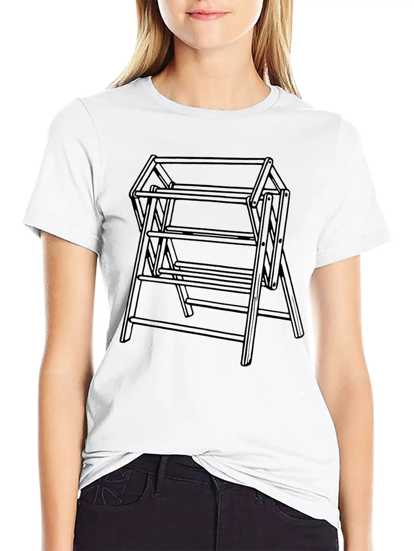 Clothes Airer Unisex Casual T-Shirt – Clean Design For Daily Comfort