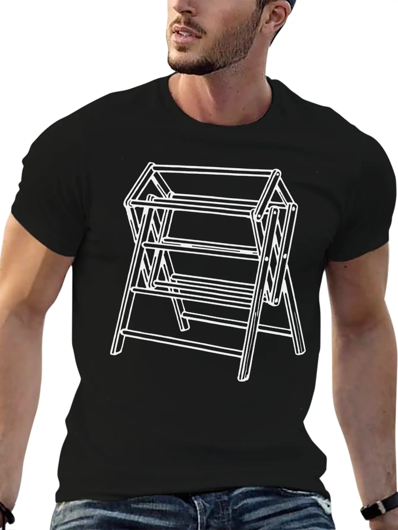Clothes Airer Unisex Casual T-Shirt – Clean Design For Daily Comfort