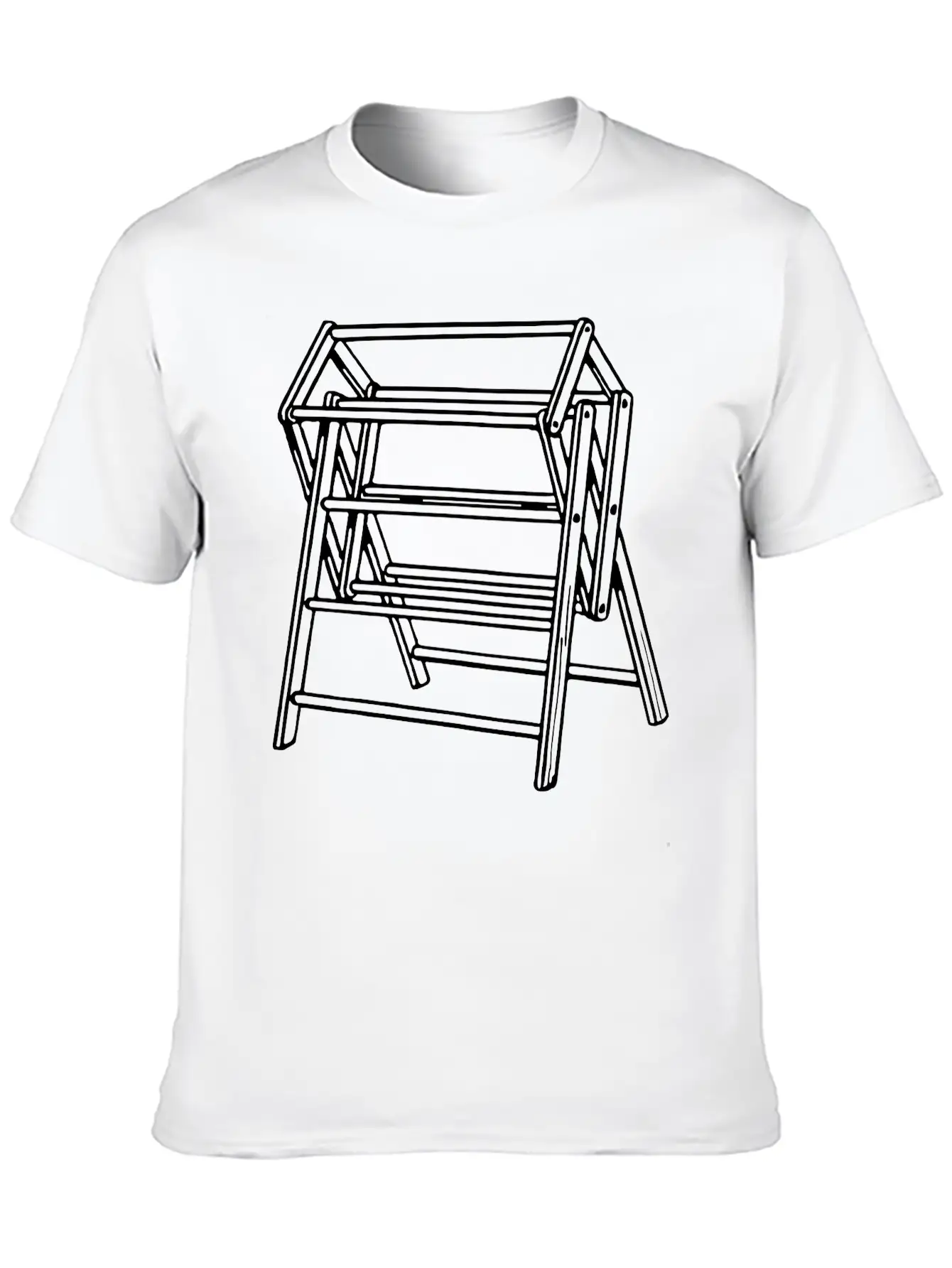 Clothes Airer Unisex Casual T-Shirt – Clean Design For Daily Comfort