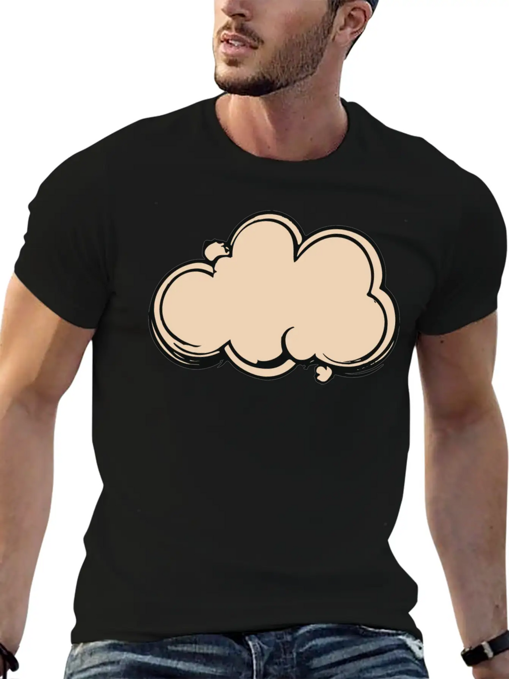 Cloud In The Sky Unisex Short Sleeve Soft Cotton T-Shirt – Casual Everyday Wear