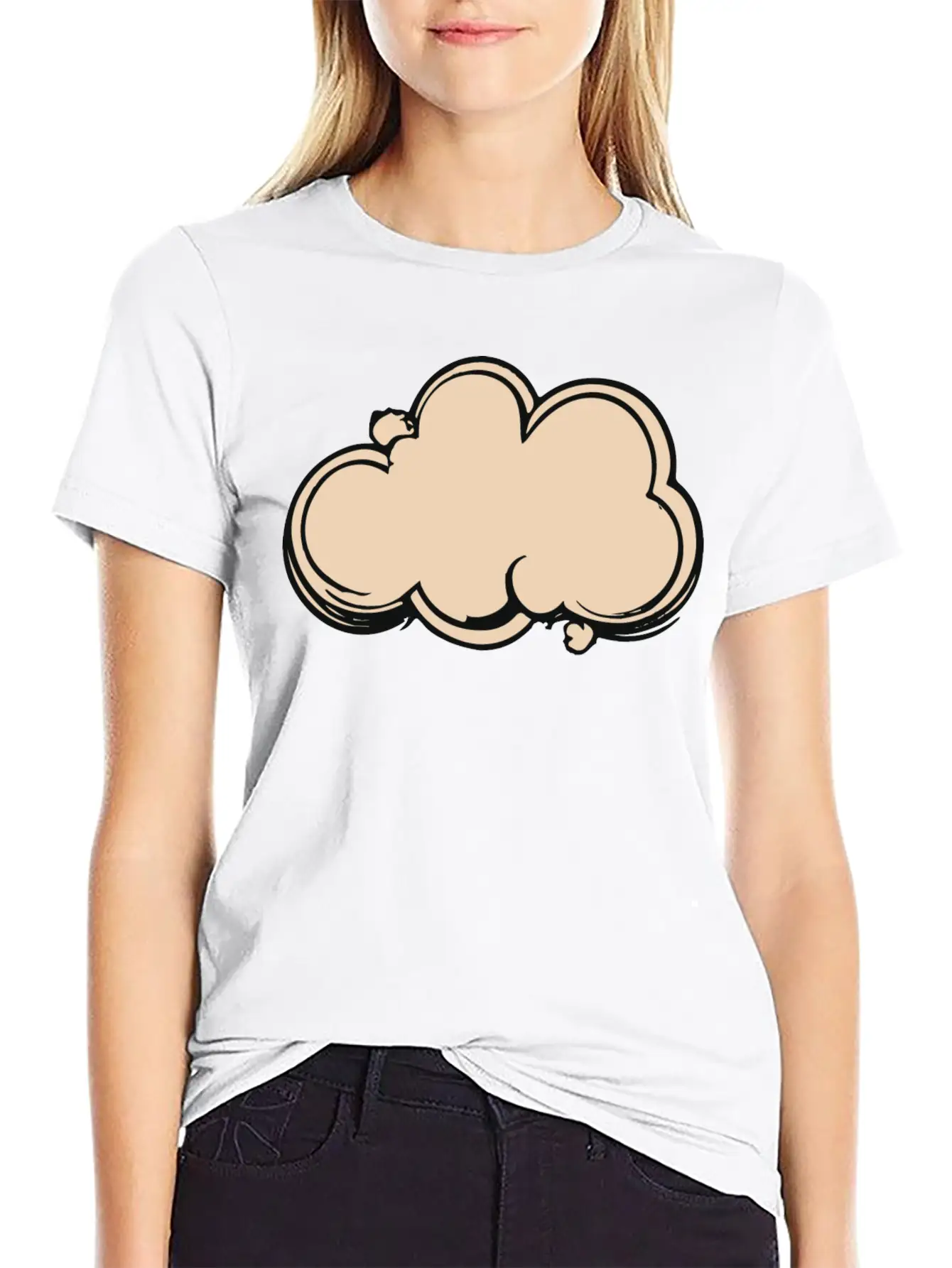 Cloud In The Sky Unisex Short Sleeve Soft Cotton T-Shirt – Casual Everyday Wear