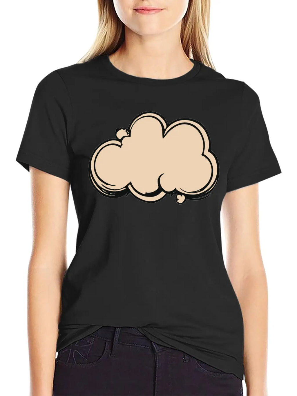 Cloud In The Sky Unisex Short Sleeve Soft Cotton T-Shirt – Casual Everyday Wear