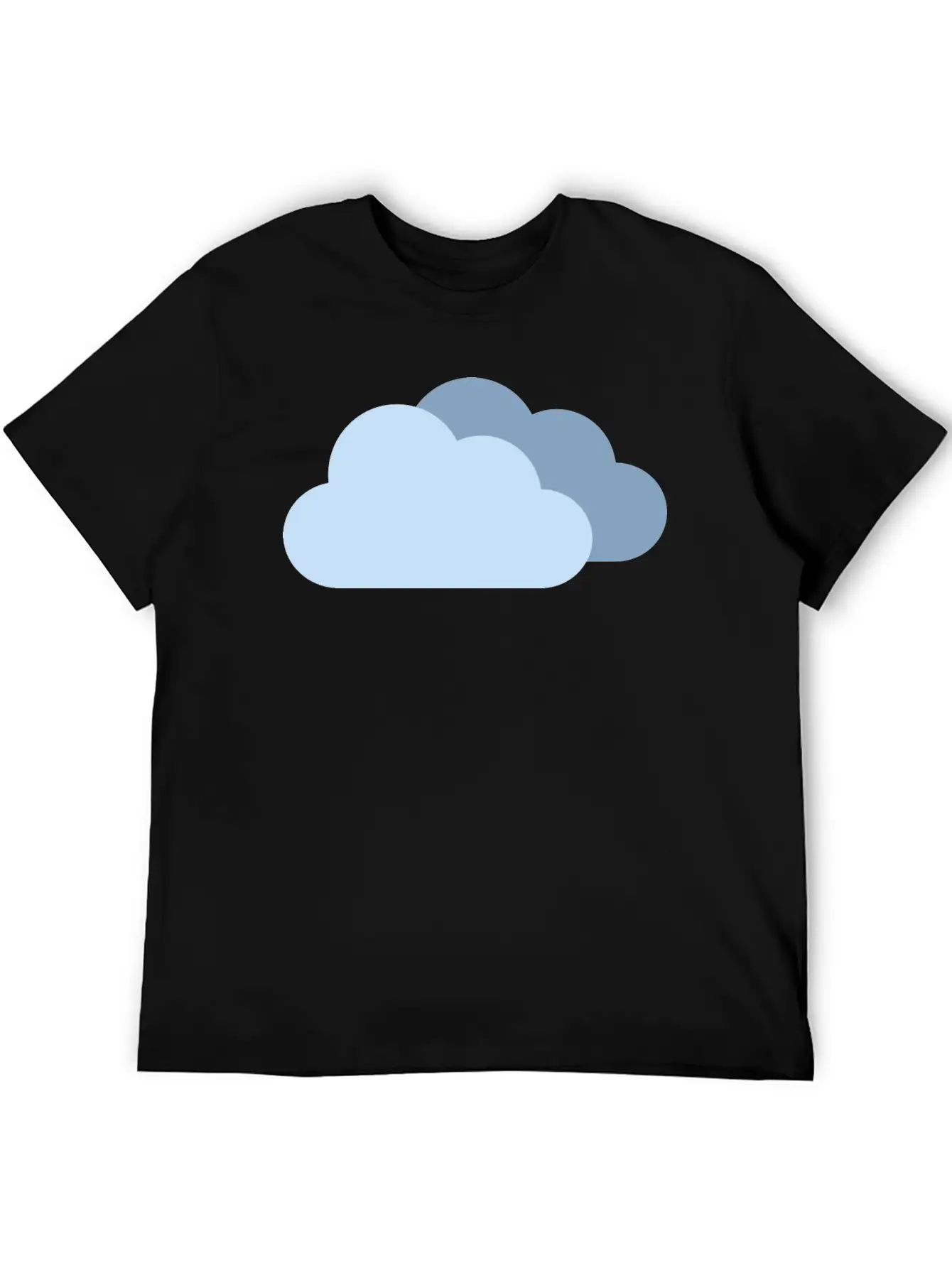 Cloudy Clouds Weather Forecast Sky Blue For Boy Unisex Casual T-Shirt – Clean Design For Daily Comfort