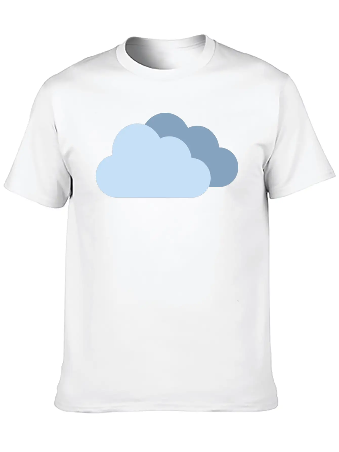 Cloudy Clouds Weather Forecast Sky Blue For Boy Unisex Casual T-Shirt – Clean Design For Daily Comfort