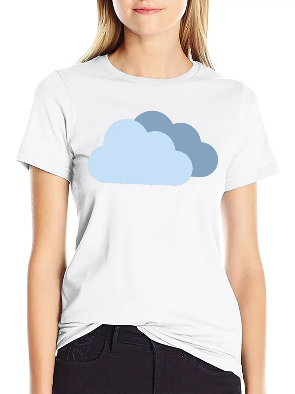 Cloudy Clouds Weather Forecast Sky Blue For Boy Unisex Casual T-Shirt – Clean Design For Daily Comfort