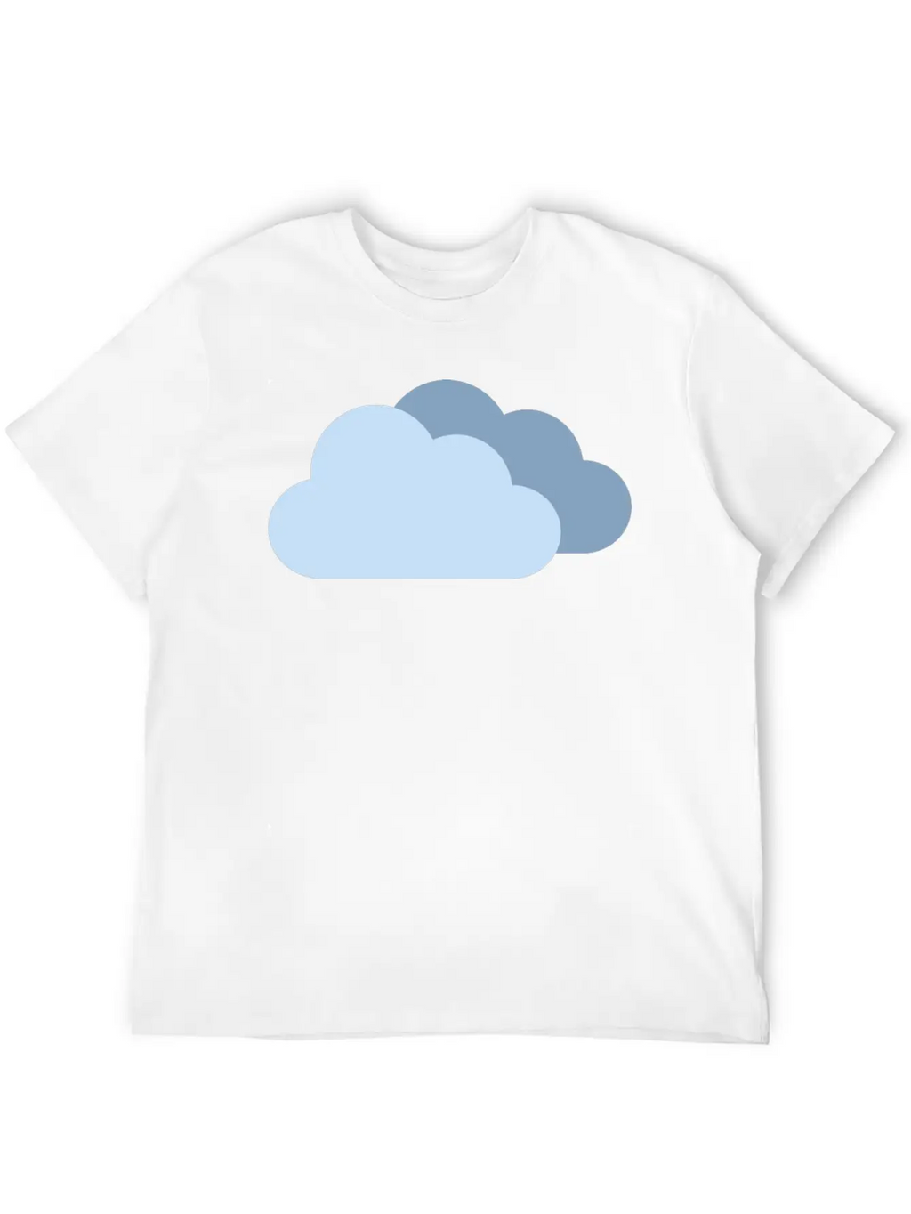 Cloudy Clouds Weather Forecast Sky Blue For Boy Unisex Casual T-Shirt – Clean Design For Daily Comfort
