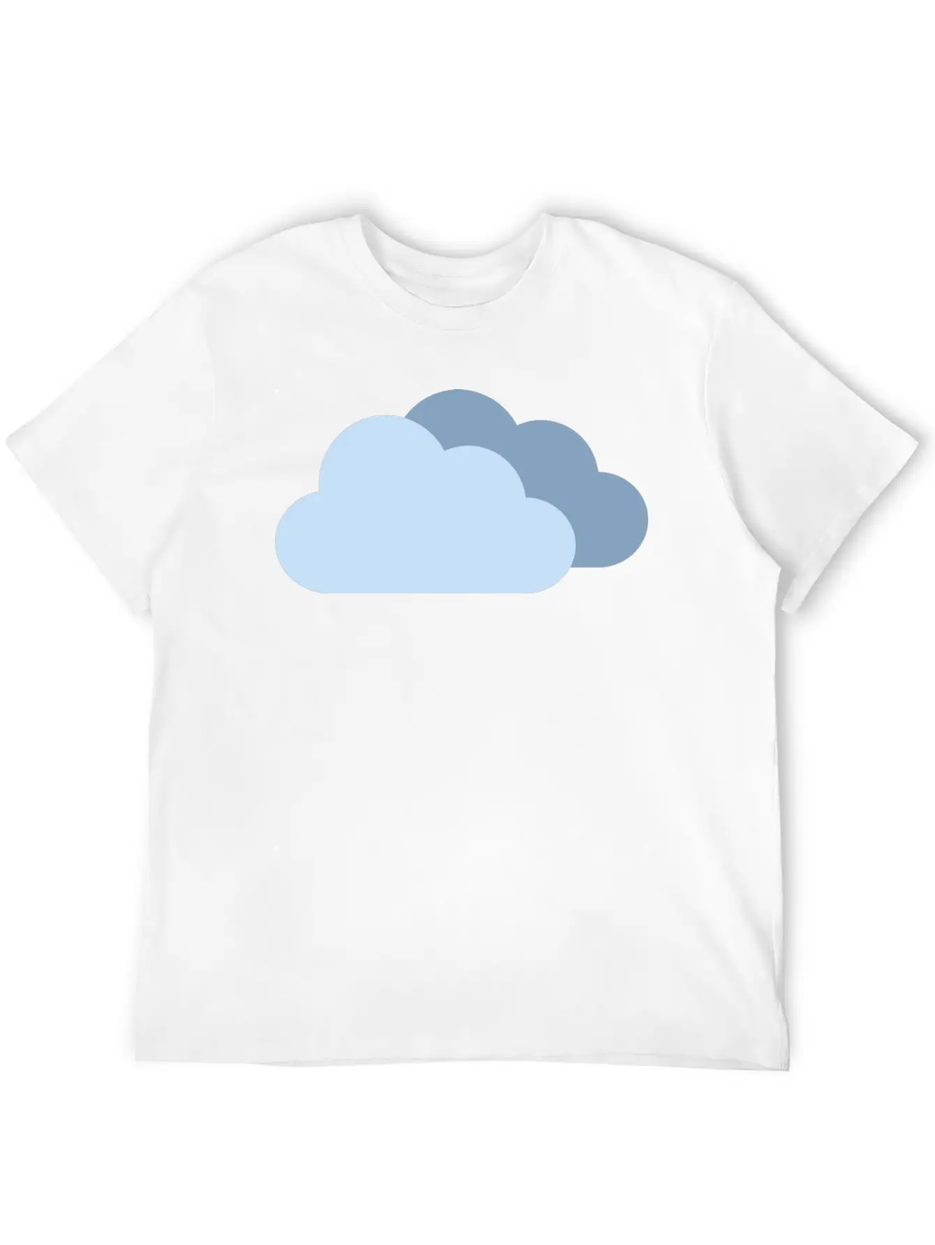 Cloudy Clouds Weather Forecast Sky Blue For Boy Unisex Casual T-Shirt – Clean Design For Daily Comfort