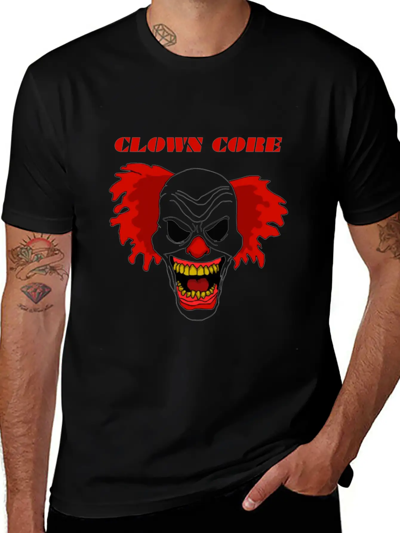 Clown Core Essential Cotton Tee For Daily Outfits – Unisex Style