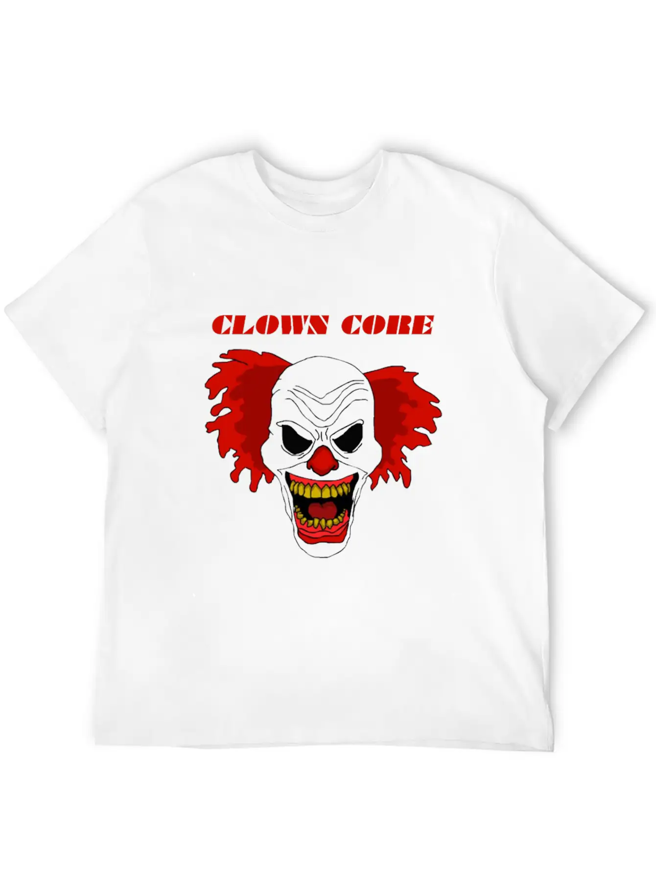 Clown Core Essential Cotton Tee For Daily Outfits – Unisex Style