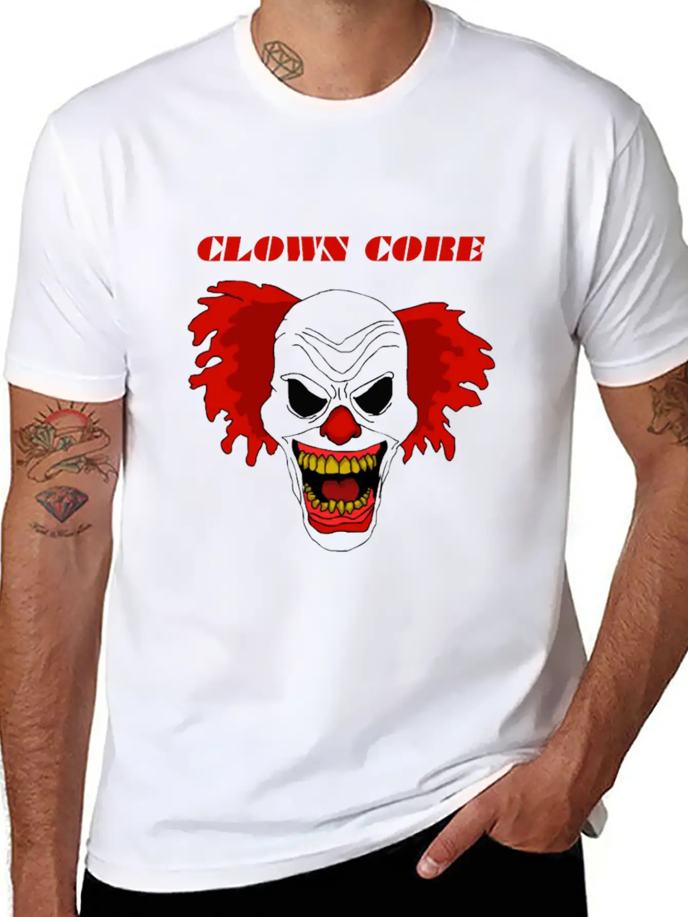 Clown Core Essential Cotton Tee For Daily Outfits – Unisex Style