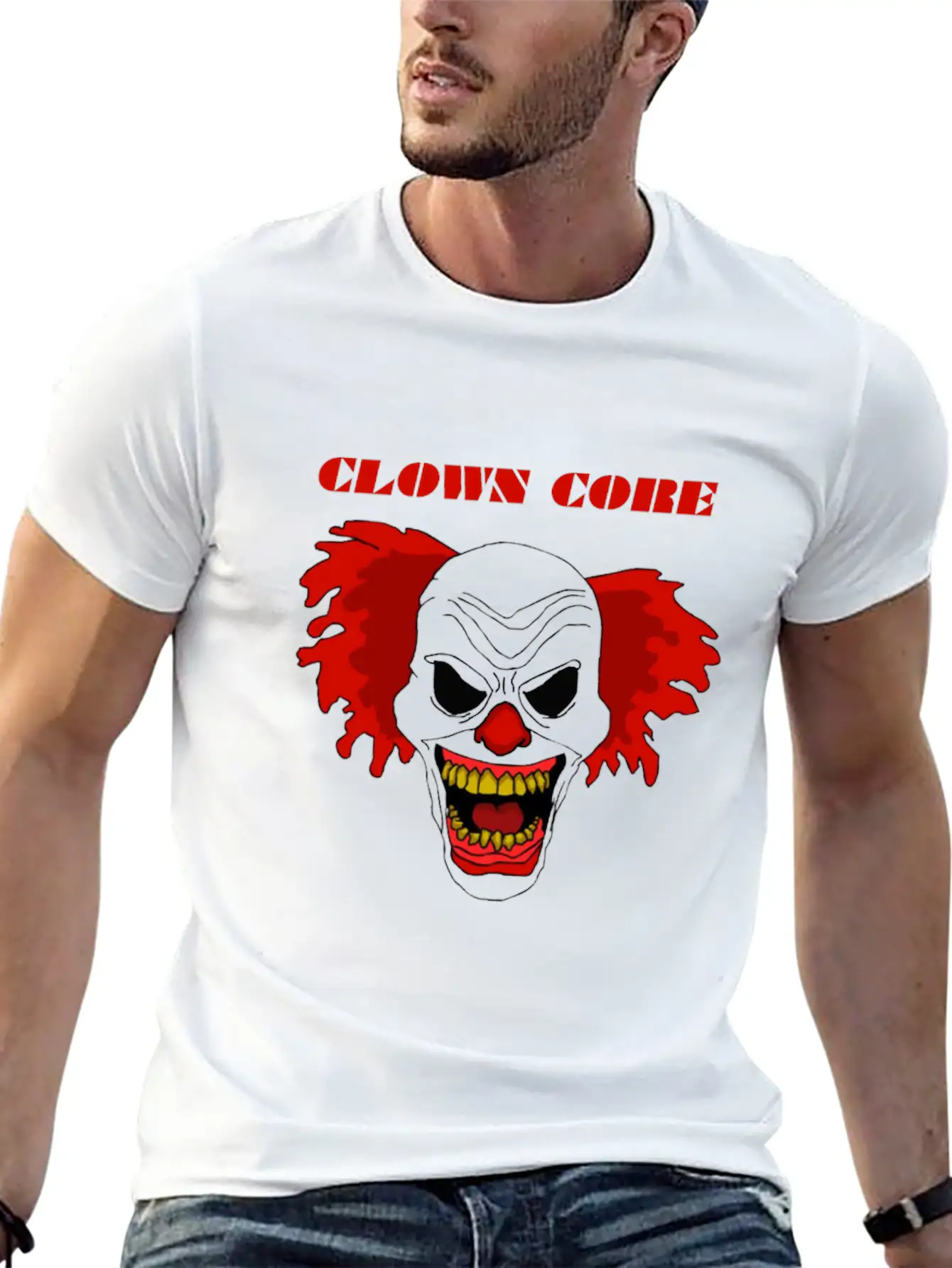 Clown Core Essential Cotton Tee For Daily Outfits – Unisex Style