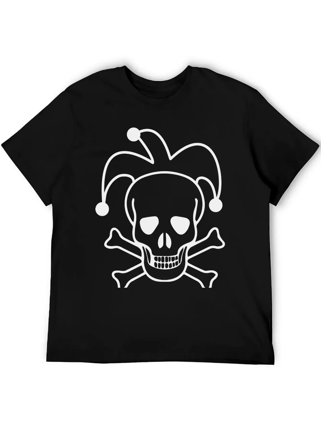 Clown Skull Unisex Short Sleeve Soft Cotton T-Shirt – Casual Everyday Wear