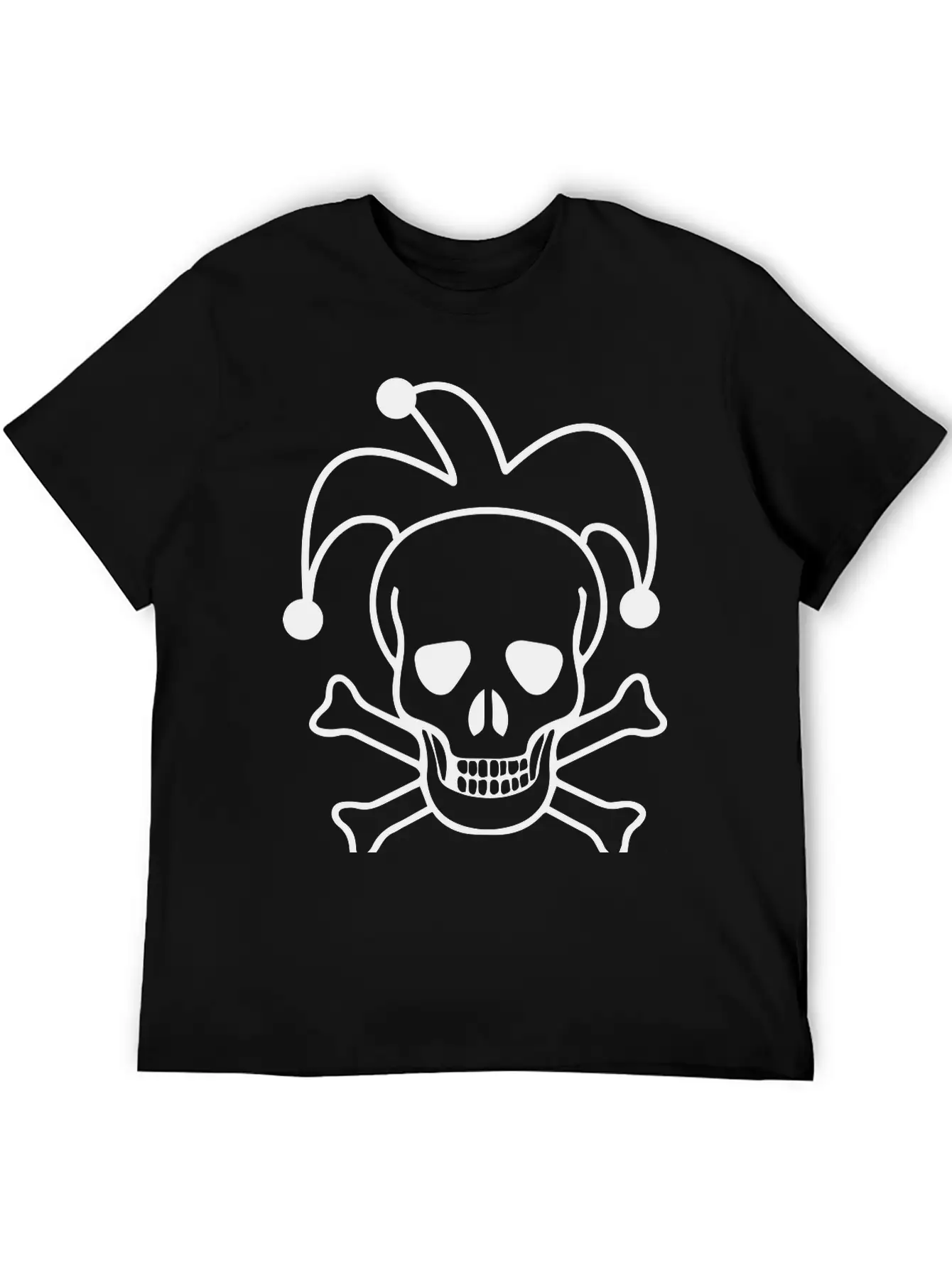 Clown Skull Unisex Short Sleeve Soft Cotton T-Shirt – Casual Everyday Wear