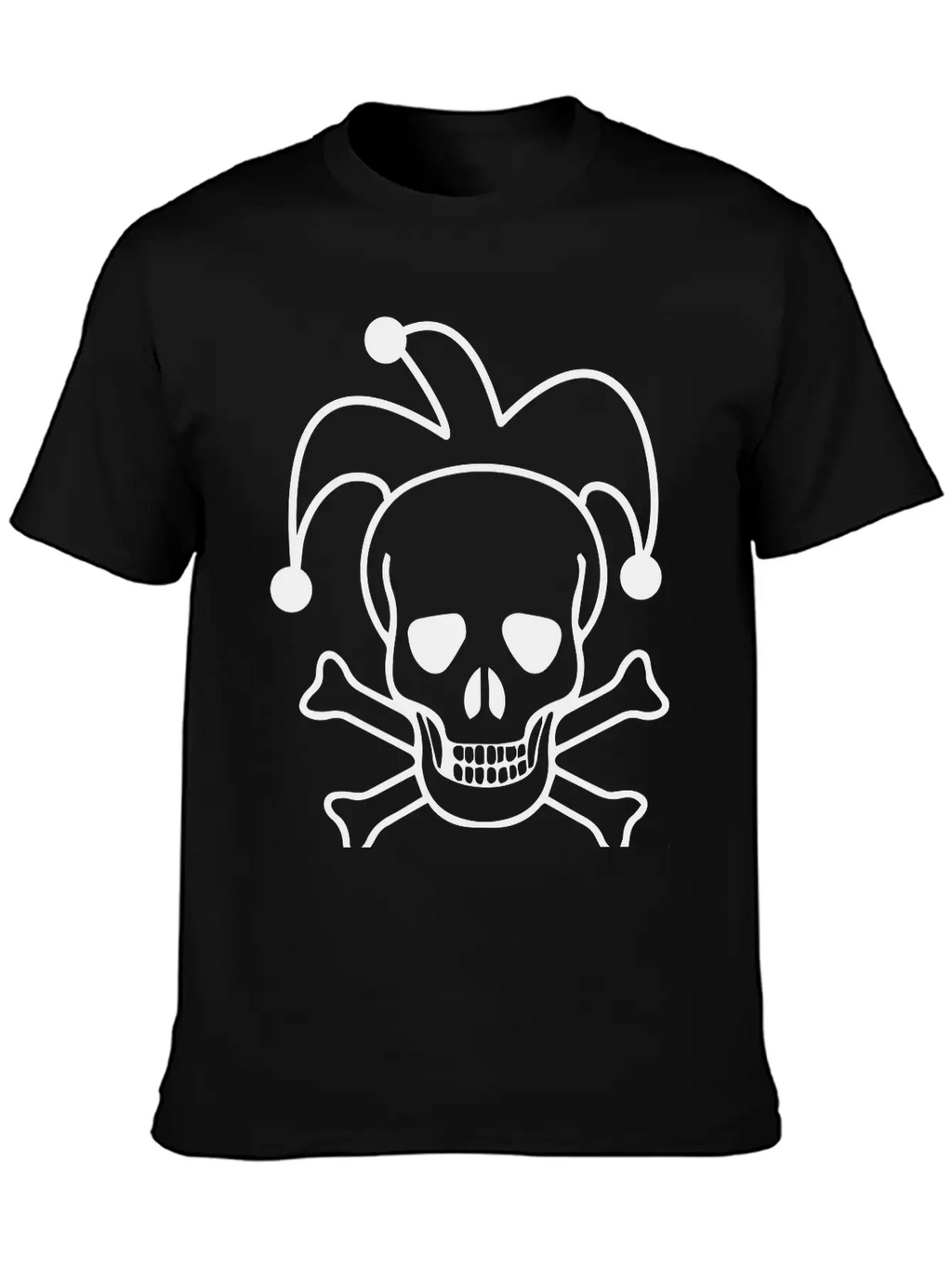 Clown Skull Unisex Short Sleeve Soft Cotton T-Shirt – Casual Everyday Wear
