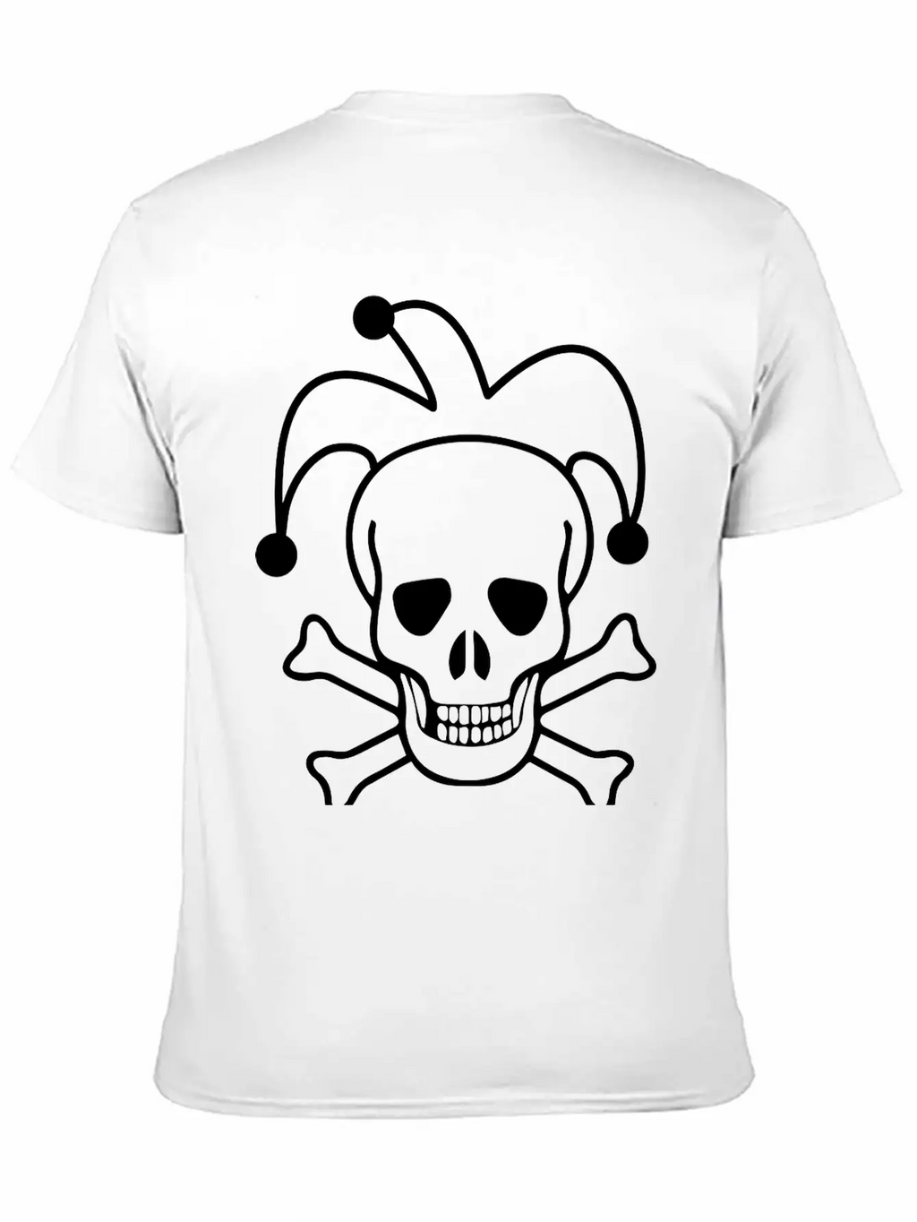 Clown Skull Unisex Short Sleeve Soft Cotton T-Shirt – Casual Everyday Wear