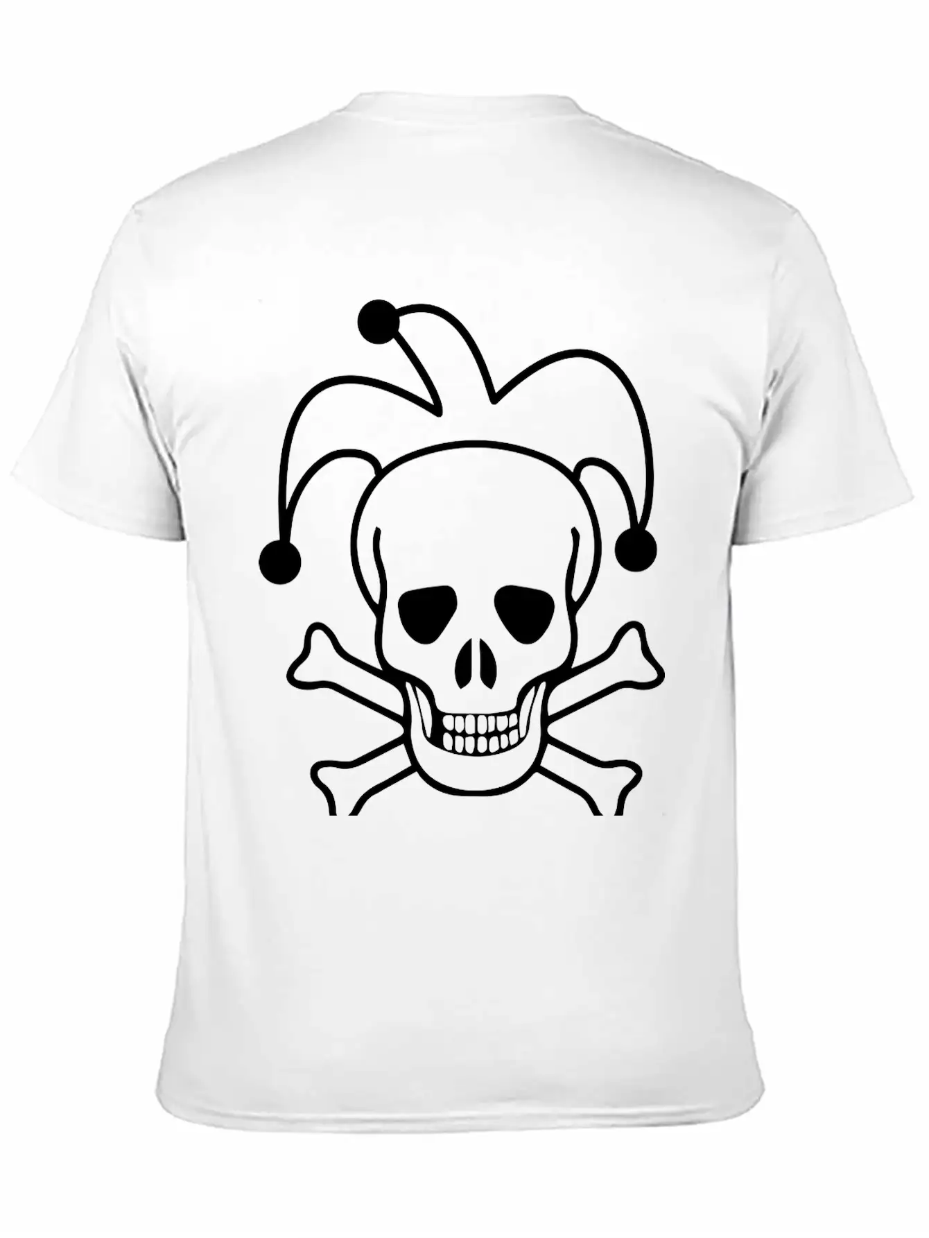 Clown Skull Unisex Short Sleeve Soft Cotton T-Shirt – Casual Everyday Wear
