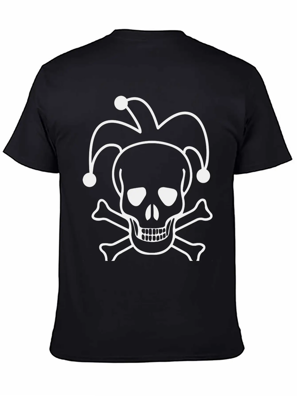 Clown Skull Unisex Short Sleeve Soft Cotton T-Shirt – Casual Everyday Wear