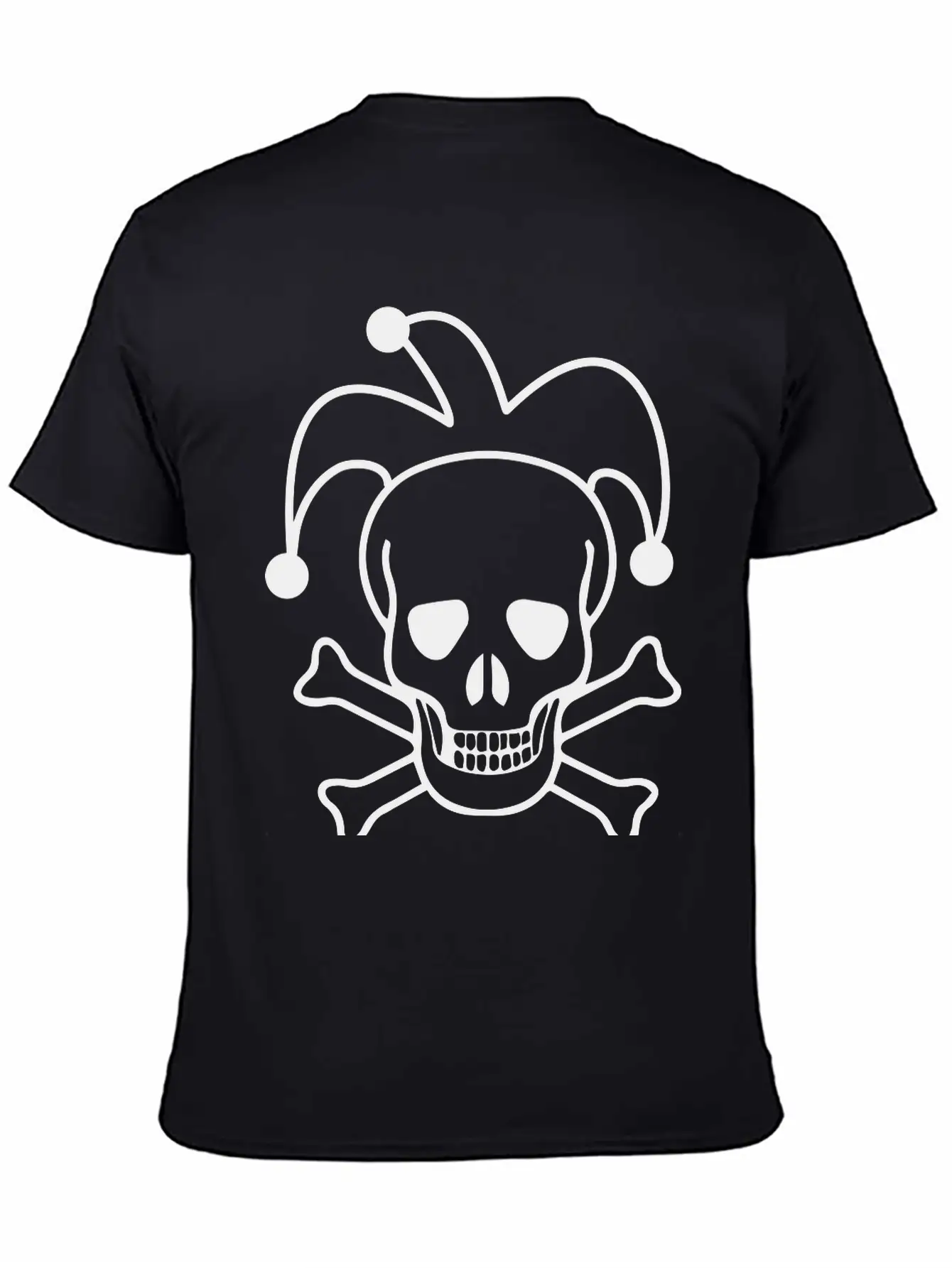 Clown Skull Unisex Short Sleeve Soft Cotton T-Shirt – Casual Everyday Wear
