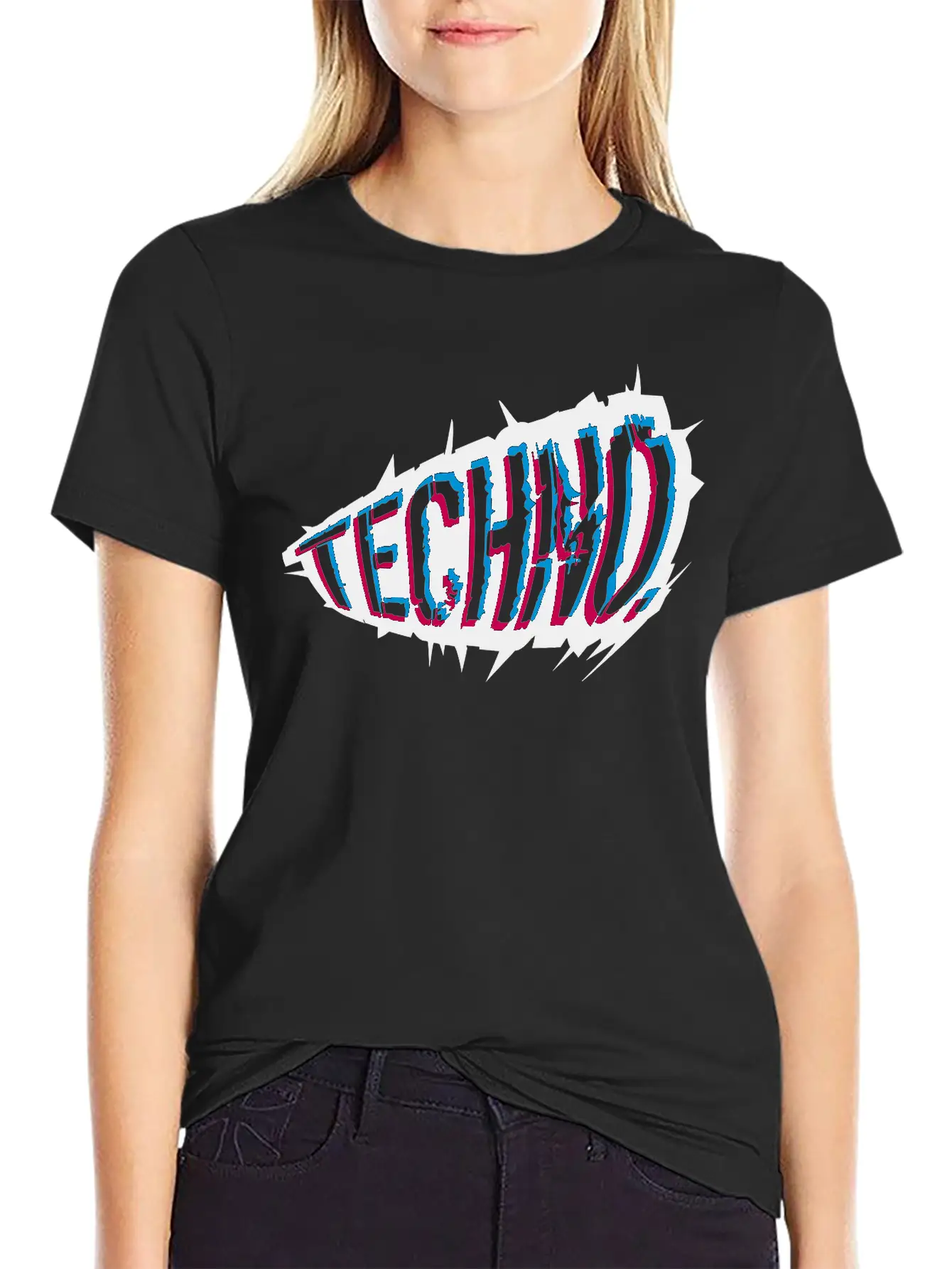 Club Techno Design Breathable Soft Cotton T-Shirt – Timeless Casual Look