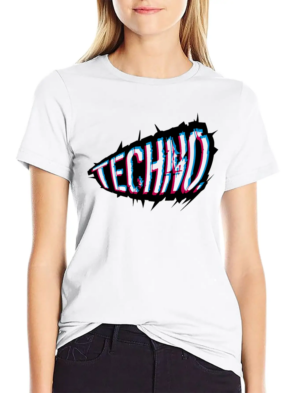 Club Techno Design Breathable Soft Cotton T-Shirt – Timeless Casual Look