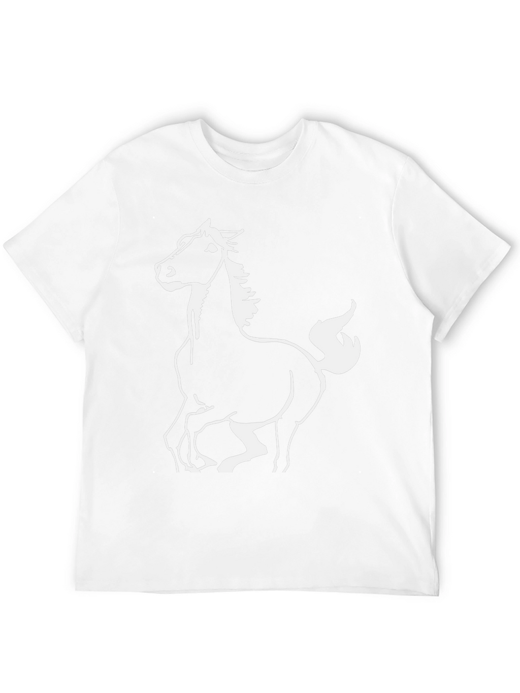 Black Horse Graphic Tee - Stylish Mens T-Shirt