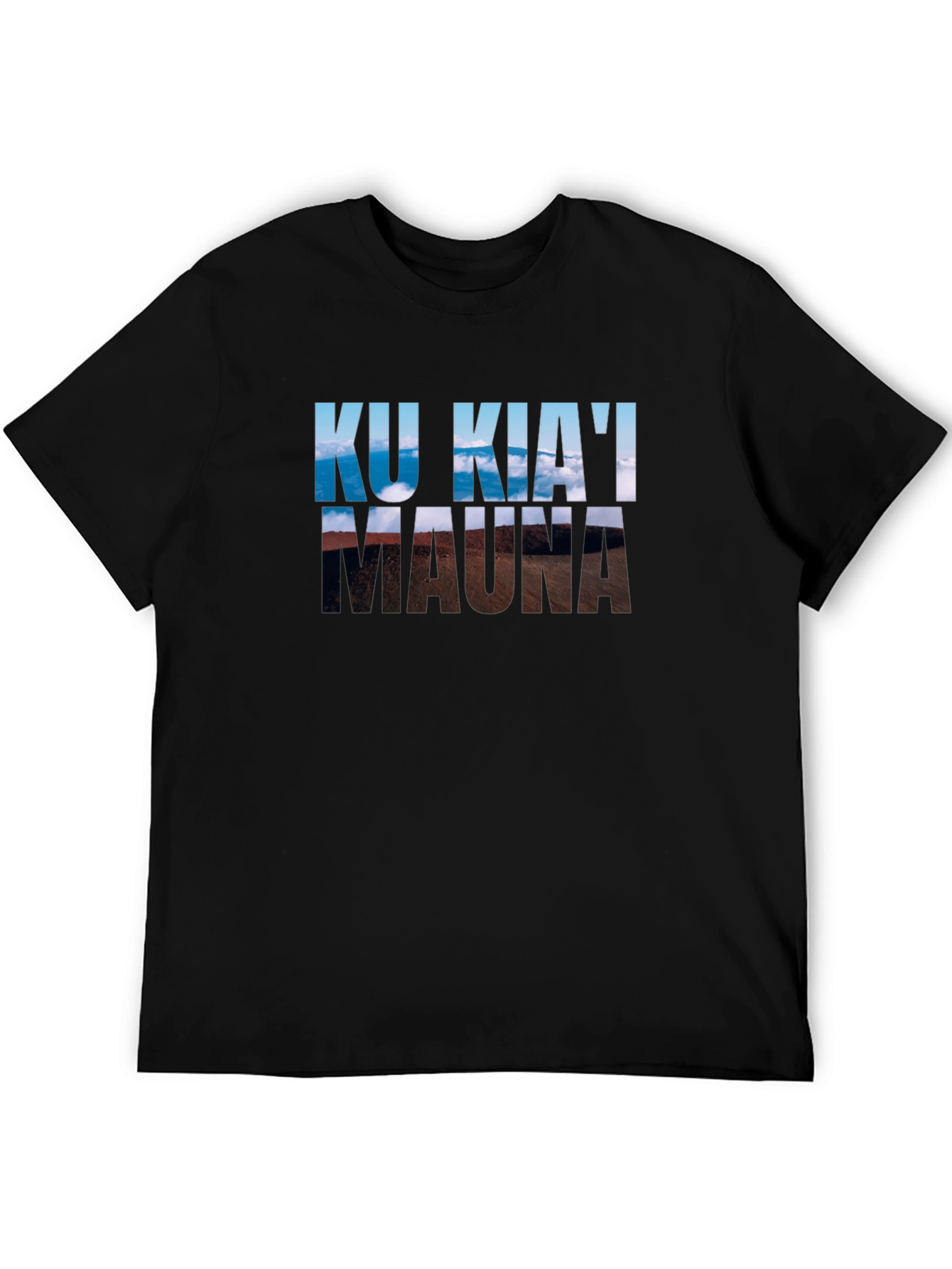 Ku Kiai Mauna T-Shirt - Black Graphic Tee