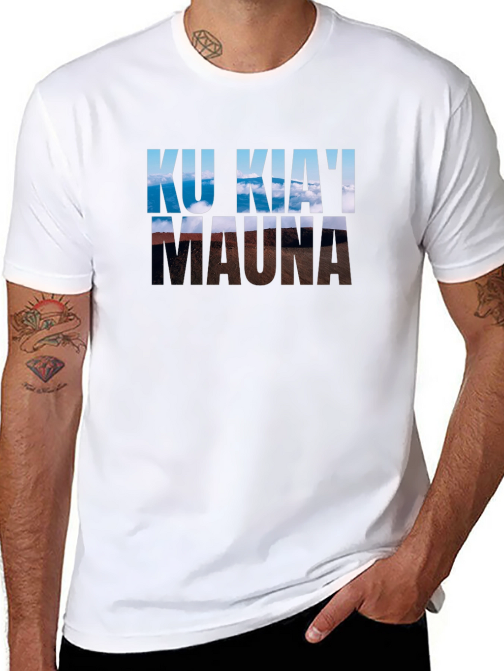 Ku Kiai Mauna T-Shirt - Black Graphic Tee