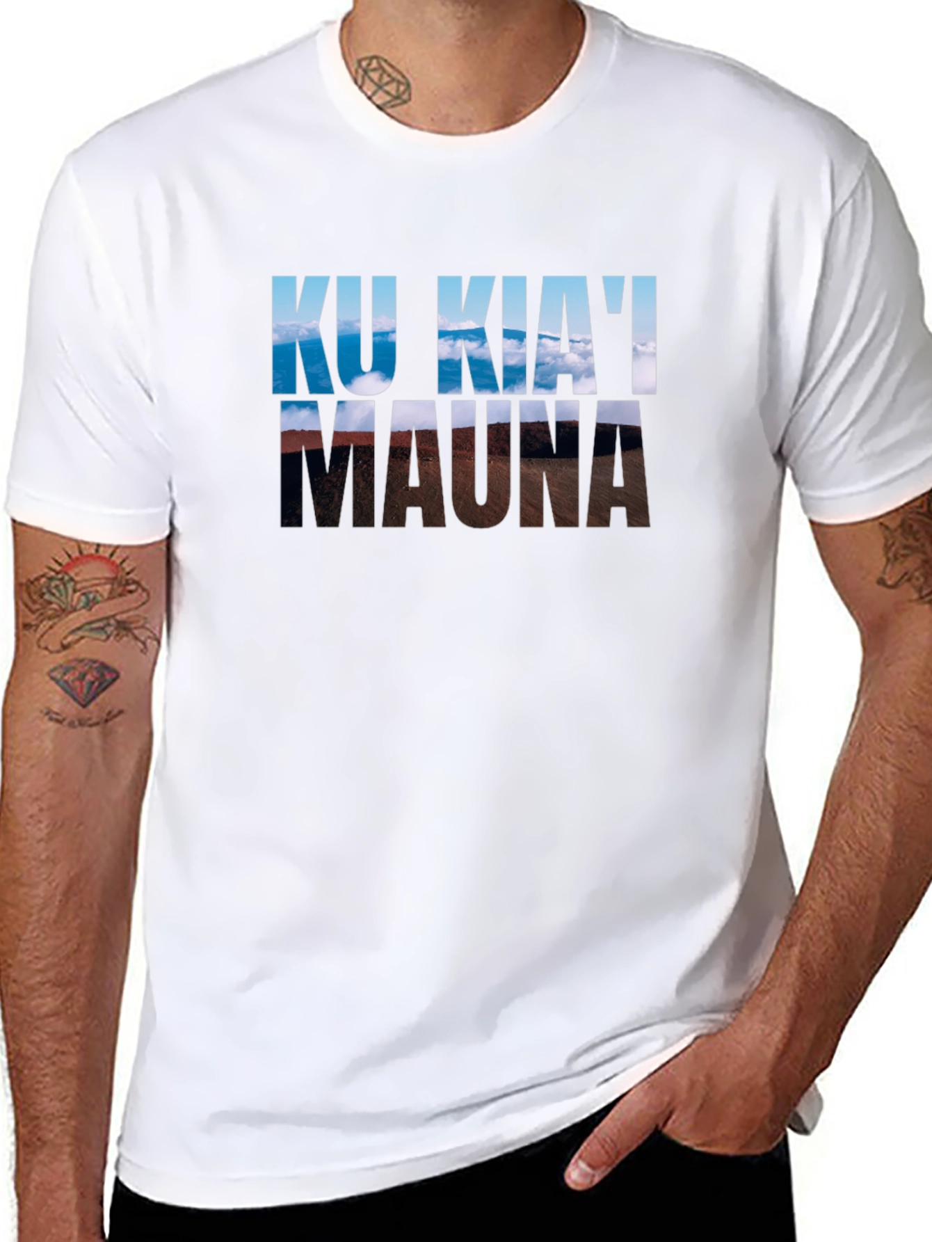 Ku Kiai Mauna T-Shirt - Black Graphic Tee
