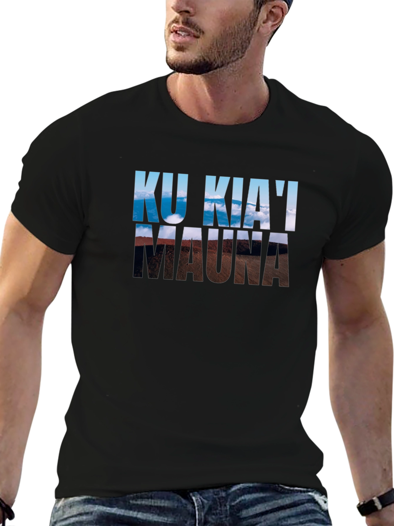 Ku Kiai Mauna T-Shirt - Black Graphic Tee