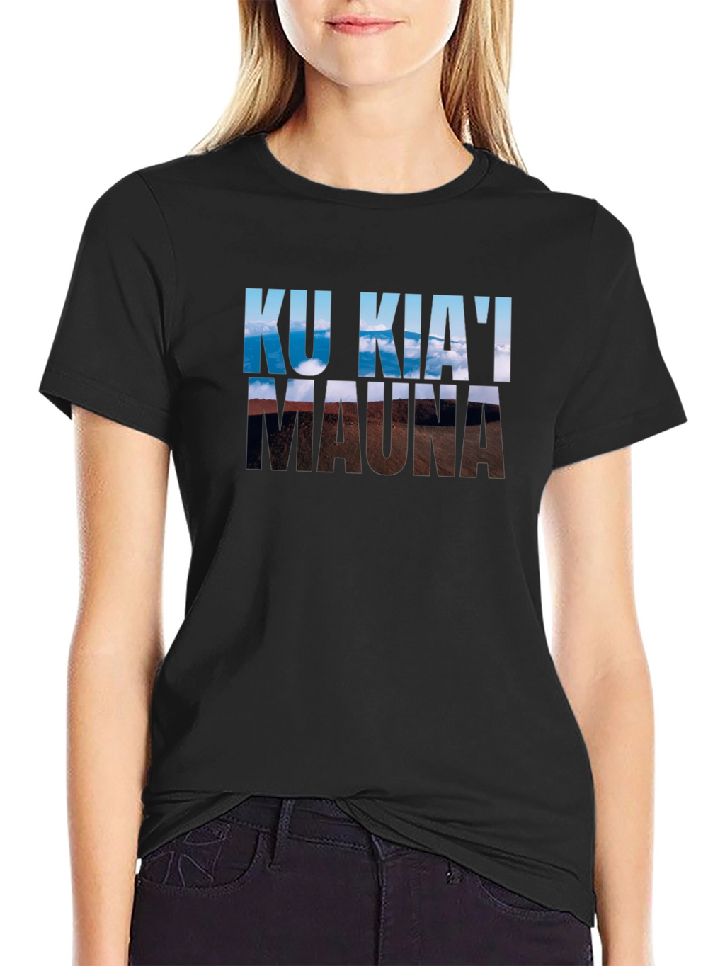 Ku Kiai Mauna T-Shirt - Black Graphic Tee