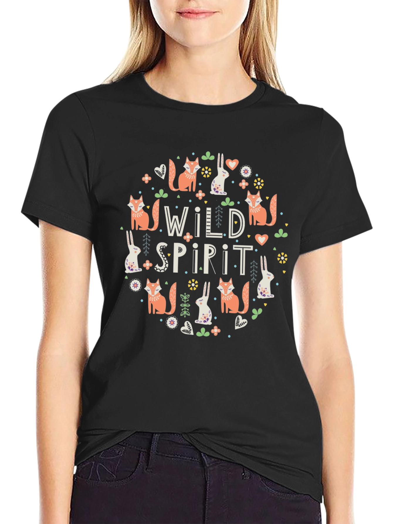 Wild Spirit Graphic Tee - Nature Lover Shirt