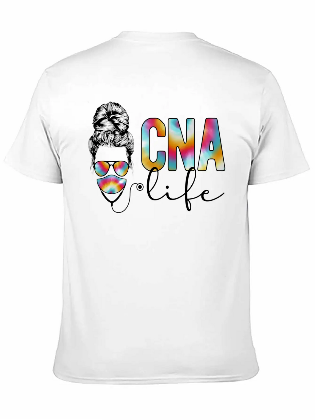 Cna Nurse Messy Bun Certified Nursing Assistant Unisex Casual T-Shirt – Clean Design For Daily Comfort