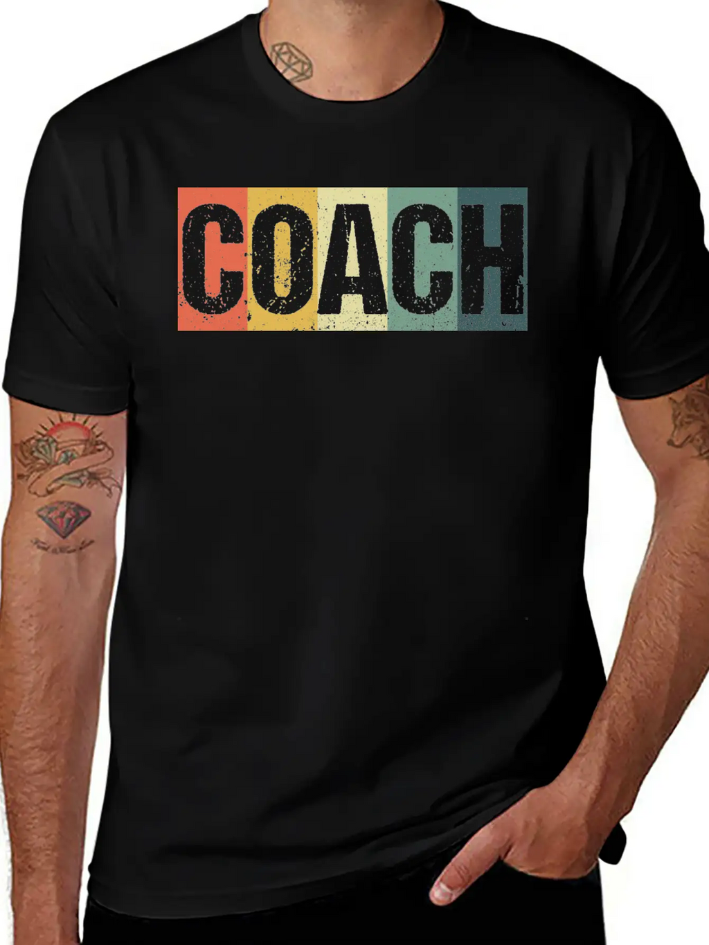 Coach Cool Retro Funny Sports Mentor Trainer Gift Breathable Soft Cotton T-Shirt – Timeless Casual Look