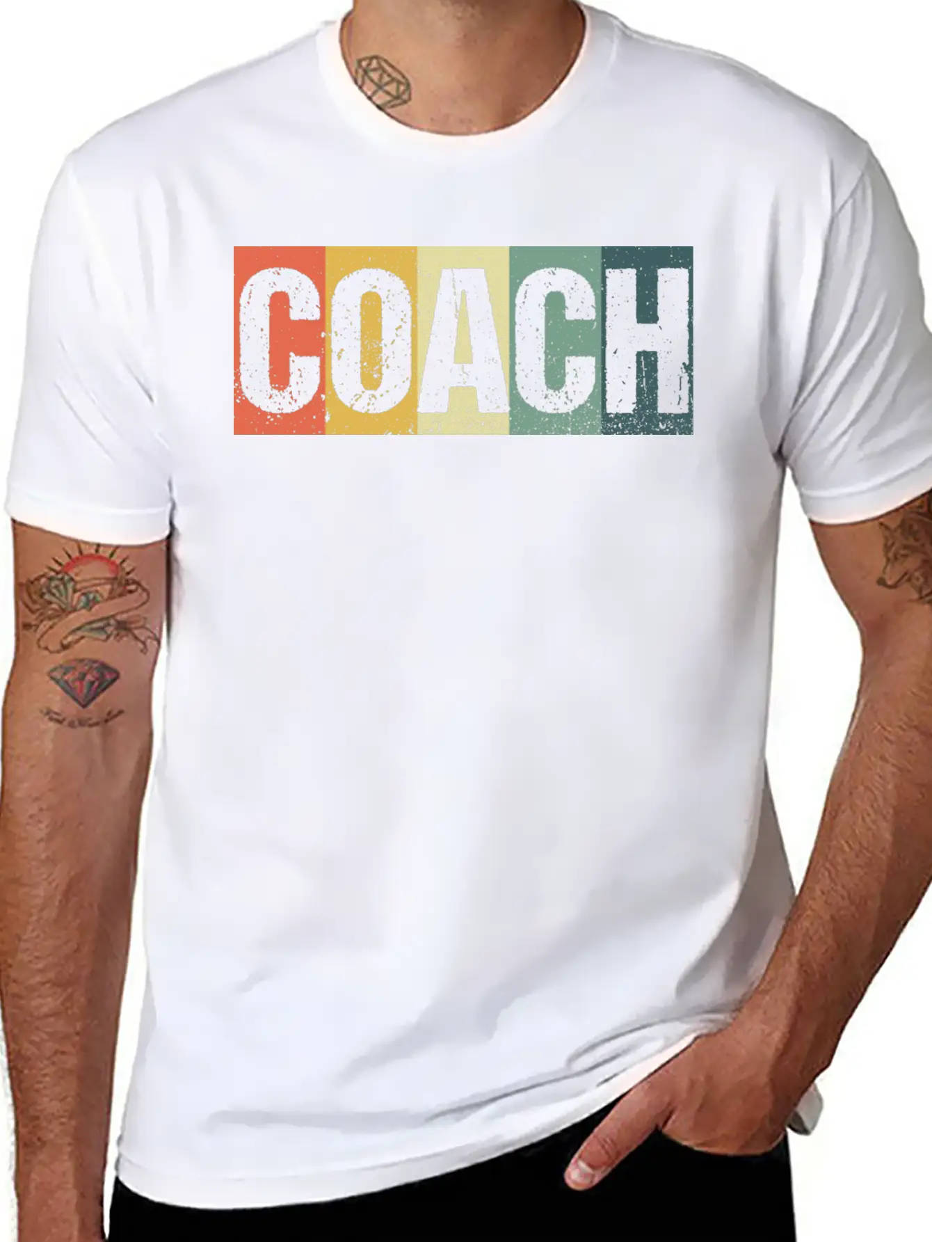 Coach Cool Retro Funny Sports Mentor Trainer Gift Breathable Soft Cotton T-Shirt – Timeless Casual Look